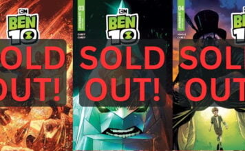 The new Ben 10 comic has sold more than 500,000 copies ben 10 sold out