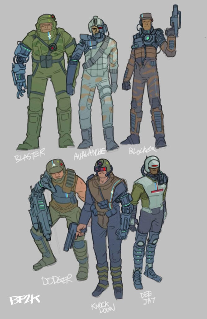 Battle Force 2000 design by Pye Parr