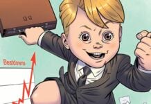 The origin of Business Baby revealed in CAPES backup stories by Kirkman & Bellegarde Business Baby