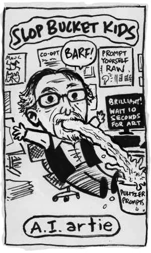 Evan Dorkin Art Spiegelman AI cartoon