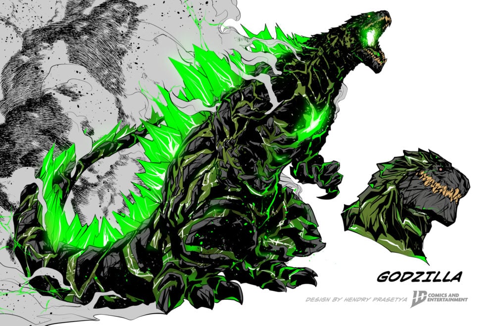 Godzilla design by Hendry Prasetya