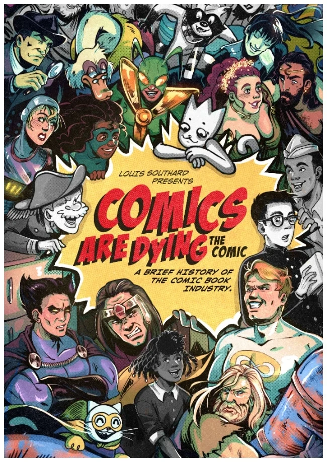 comics are dying the comic cover by Sean Peacock