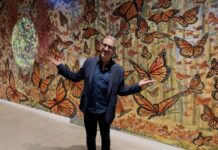 Peter Kuper’s Monarchs installation now at the American Museum of Natural History