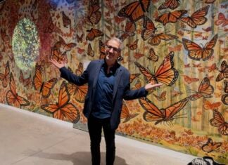 Peter Kuper’s Monarchs installation now at the American Museum of Natural History