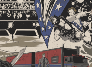 Preview: EVEL KNIEVEL: THE LAST GLADIATOR returns to Kickstarter for issue #2 and more biker brawls