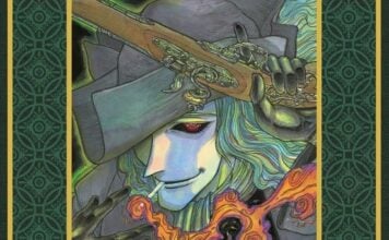 Beat’s Bizarre Adventure: THE GHOST AND THE LADY is ghoulish fun The cover of The Black Museum: The Ghost and the Lady, depicting a ghostly man with long green hair. He has red eyes, is carrying a gun in his hand, and is lighting a cigarette trailing red flame with the other.