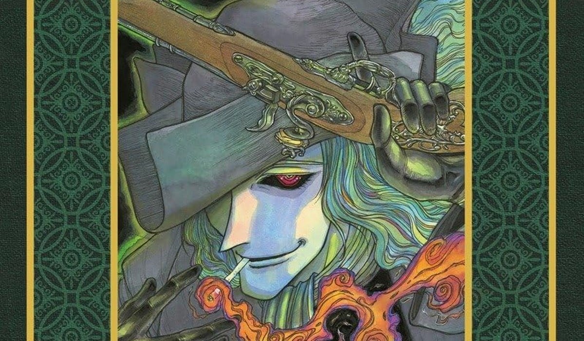 ghost and the lady header The cover of The Black Museum: The Ghost and the Lady, depicting a ghostly man with long green hair. He has red eyes, is carrying a gun in his hand, and is lighting a cigarette trailing red flame with the other.