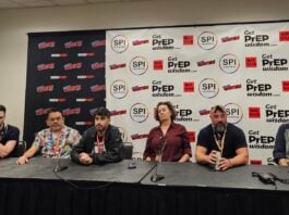 NYCC ’26: The Ink and Identity panel disappoints a photo of the panelists. left to right: cornillon, gustines, goldsmith, hilty, jimenez, andreyko