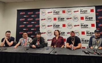 NYCC ’26: The Ink and Identity panel disappoints a photo of the panelists. left to right: cornillon, gustines, goldsmith, hilty, jimenez, andreyko