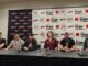 NYCC ’26: The Ink and Identity panel disappoints a photo of the panelists. left to right: cornillon, gustines, goldsmith, hilty, jimenez, andreyko