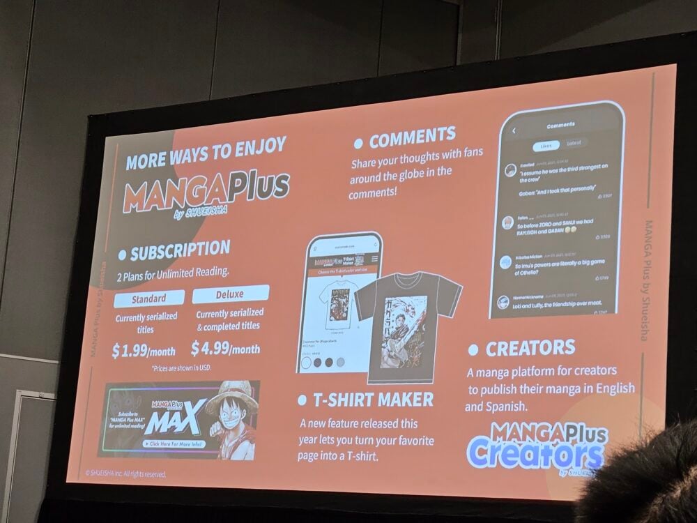 photo from mangaplus presentation